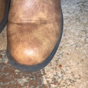 mid-calf tan boots. worn 4 times, like new.